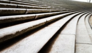 Dampfreiniger für Steintreppe